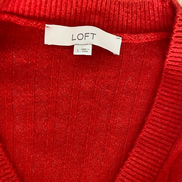 New Heart Button Puff Sleeve V-Neck Cardigan New no tag size L - Picture 5 of 8